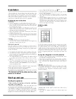 Предварительный просмотр 21 страницы Hotpoint Ariston EBL 18xxx O3 F Operating Instructions Manual