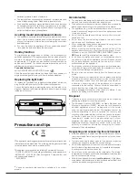 Предварительный просмотр 23 страницы Hotpoint Ariston EBL 18xxx O3 F Operating Instructions Manual