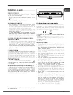 Предварительный просмотр 27 страницы Hotpoint Ariston EBL 18xxx O3 F Operating Instructions Manual