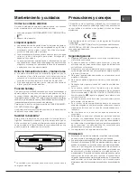 Предварительный просмотр 39 страницы Hotpoint Ariston EBL 18xxx O3 F Operating Instructions Manual