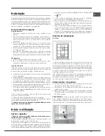 Предварительный просмотр 41 страницы Hotpoint Ariston EBL 18xxx O3 F Operating Instructions Manual