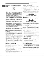 Предварительный просмотр 52 страницы Hotpoint Ariston EBL 18xxx O3 F Operating Instructions Manual