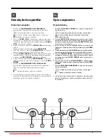 Предварительный просмотр 9 страницы Hotpoint Ariston EBLHxxxxxF Series Operating Instructions Manual