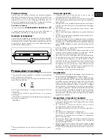 Предварительный просмотр 19 страницы Hotpoint Ariston EBLHxxxxxF Series Operating Instructions Manual