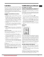 Предварительный просмотр 29 страницы Hotpoint Ariston EBLHxxxxxF Series Operating Instructions Manual