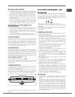 Предварительный просмотр 31 страницы Hotpoint Ariston EBLHxxxxxF Operating Instructions Manual