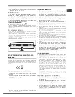 Предварительный просмотр 35 страницы Hotpoint Ariston EBLHxxxxxF Operating Instructions Manual