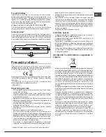 Предварительный просмотр 51 страницы Hotpoint Ariston EBLHxxxxxF Operating Instructions Manual