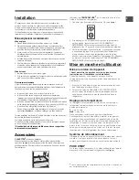 Preview for 23 page of Hotpoint Ariston EBM 17 series Operating Instructions Manual