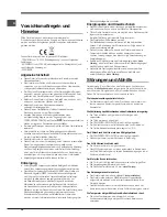 Preview for 30 page of Hotpoint Ariston EBM 17 series Operating Instructions Manual