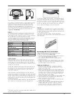 Preview for 33 page of Hotpoint Ariston EBM 17 series Operating Instructions Manual