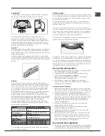 Preview for 37 page of Hotpoint Ariston EBM 17 series Operating Instructions Manual