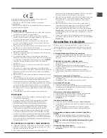 Preview for 43 page of Hotpoint Ariston EBM 17 series Operating Instructions Manual