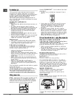 Preview for 44 page of Hotpoint Ariston EBM 17 series Operating Instructions Manual