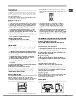 Preview for 53 page of Hotpoint Ariston EBM 17 series Operating Instructions Manual