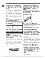 Preview for 54 page of Hotpoint Ariston EBM 17 series Operating Instructions Manual