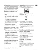 Preview for 57 page of Hotpoint Ariston EBM 17 series Operating Instructions Manual