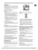 Preview for 61 page of Hotpoint Ariston EBM 17 series Operating Instructions Manual