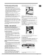 Preview for 63 page of Hotpoint Ariston EBM 17 series Operating Instructions Manual