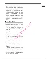 Предварительный просмотр 15 страницы Hotpoint Ariston EBM18210F Operating Instructions Manual