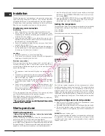 Предварительный просмотр 16 страницы Hotpoint Ariston EBM18210F Operating Instructions Manual