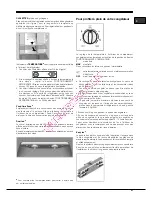 Предварительный просмотр 21 страницы Hotpoint Ariston EBM18210F Operating Instructions Manual