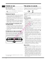 Предварительный просмотр 22 страницы Hotpoint Ariston EBM18210F Operating Instructions Manual