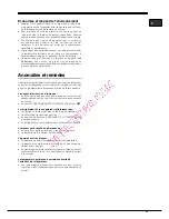 Предварительный просмотр 23 страницы Hotpoint Ariston EBM18210F Operating Instructions Manual