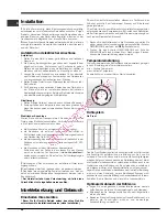 Предварительный просмотр 24 страницы Hotpoint Ariston EBM18210F Operating Instructions Manual