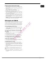 Предварительный просмотр 27 страницы Hotpoint Ariston EBM18210F Operating Instructions Manual