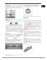 Предварительный просмотр 29 страницы Hotpoint Ariston EBM18210F Operating Instructions Manual