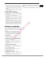 Предварительный просмотр 31 страницы Hotpoint Ariston EBM18210F Operating Instructions Manual