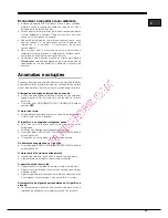 Предварительный просмотр 39 страницы Hotpoint Ariston EBM18210F Operating Instructions Manual