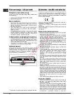 Предварительный просмотр 42 страницы Hotpoint Ariston EBM18210F Operating Instructions Manual