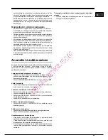 Предварительный просмотр 43 страницы Hotpoint Ariston EBM18210F Operating Instructions Manual