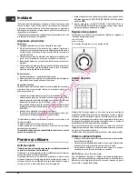 Предварительный просмотр 44 страницы Hotpoint Ariston EBM18210F Operating Instructions Manual