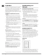 Предварительный просмотр 32 страницы Hotpoint Ariston EBY 18xxx F Operating Instructions Manual