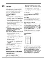 Предварительный просмотр 48 страницы Hotpoint Ariston EBY 18xxx F Operating Instructions Manual