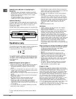 Предварительный просмотр 58 страницы Hotpoint Ariston EBY 18xxx F Operating Instructions Manual