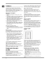 Предварительный просмотр 60 страницы Hotpoint Ariston EBY 18xxx F Operating Instructions Manual