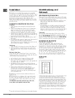 Предварительный просмотр 32 страницы Hotpoint Ariston EBYH 18xxx F Operating Instructions Manual