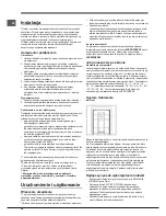 Предварительный просмотр 48 страницы Hotpoint Ariston EBYH 18xxx F Operating Instructions Manual