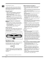 Предварительный просмотр 58 страницы Hotpoint Ariston EBYH 18xxx F Operating Instructions Manual