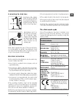 Preview for 3 page of Hotpoint Ariston ECO7L 1051 Instructions For Use Manual