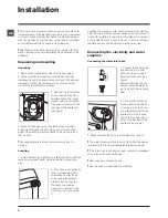 Предварительный просмотр 2 страницы Hotpoint Ariston ECO7L 109 Instructions For Use Manual