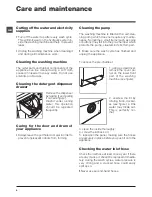 Предварительный просмотр 4 страницы Hotpoint Ariston ECO8L 1252 Instructions For Use Manual