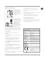 Предварительный просмотр 39 страницы Hotpoint Ariston ECOSF 129 Instructions For Use Manual