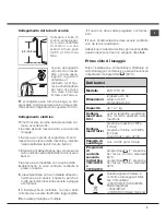 Preview for 3 page of Hotpoint Ariston ECOT7D 149 Instructions For Use Manual