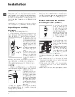 Предварительный просмотр 2 страницы Hotpoint Ariston ECOT7L 1051 Instructions For Use Manual