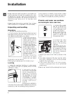 Предварительный просмотр 2 страницы Hotpoint Ariston ECOTF 1051 Instructions For Use Manual